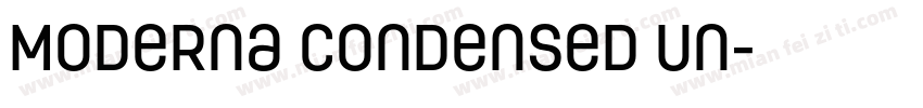 Moderna Condensed Un字体转换
